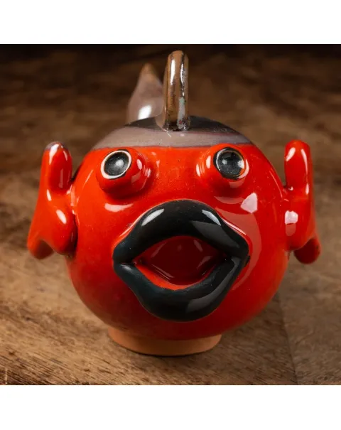Scultura Pesce in Ceramica