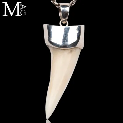 Ciondolo con Dente di Squalo Mako in Argento 925