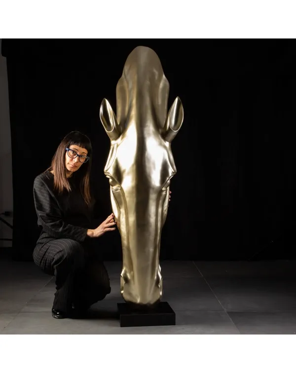 Glamour - Grande testa  di Cavallo - Oro 