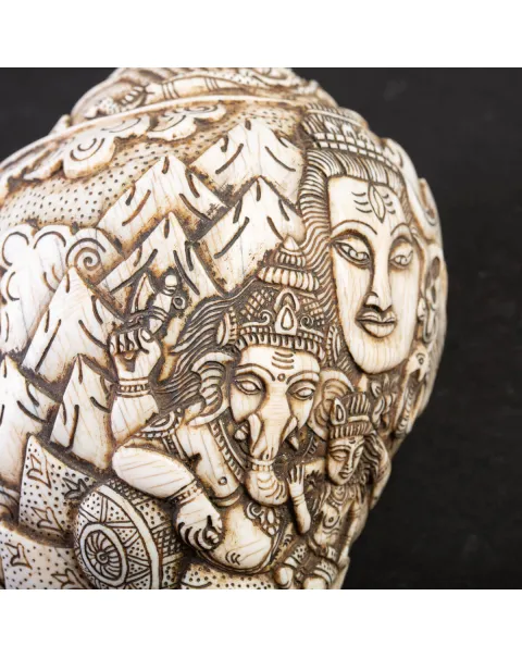 Conchiglia Tibetana Intagliata - Shankha Sacro.