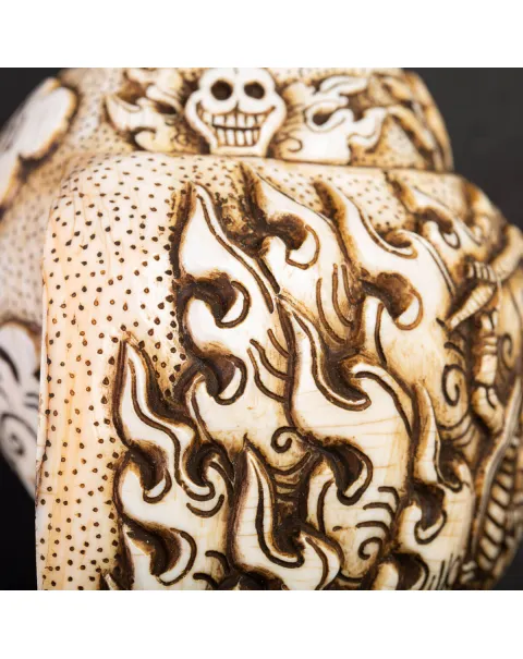 Conchiglia Tibetana intagliata - Shankha.