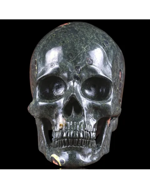 Teschio in Unakite Africana
