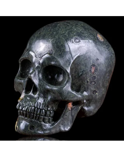Teschio in Unakite Africana