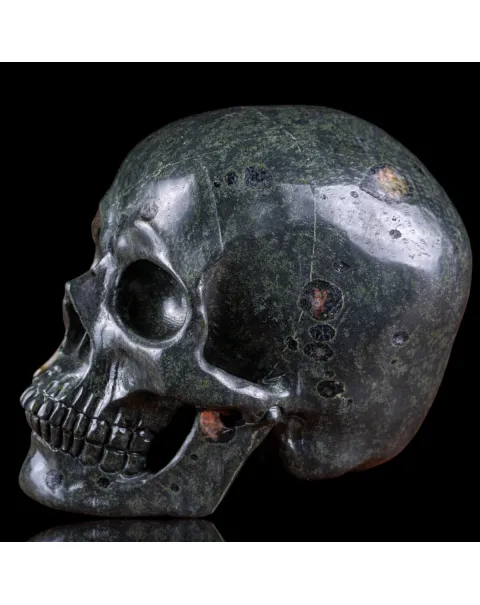 Teschio in Unakite Africana