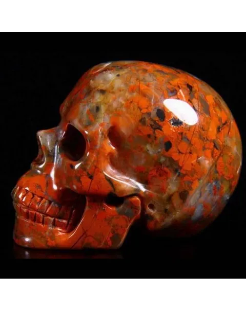 Teschio di Diaspro Rosso
