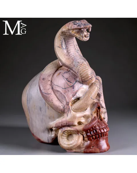 Bougeoir, aigle et serpent by Christophe Fratin on