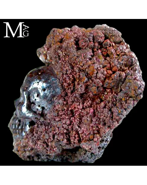 Teschio in Limonite naturale – Scultura artigianale