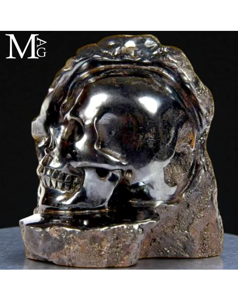 Teschio in Ematite – Scultura Artigianale