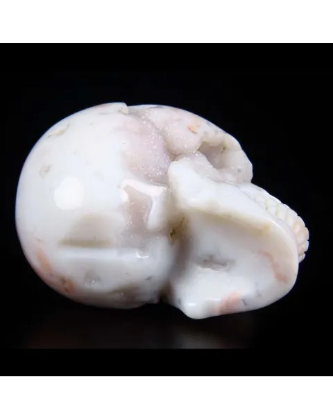 Teschio di Agata Oceanica Rosa