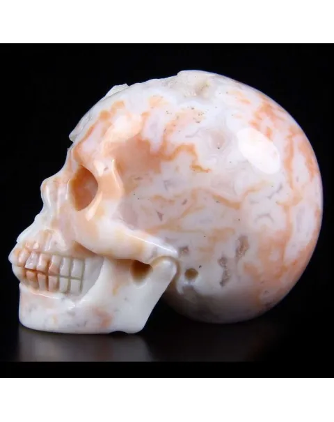 Teschio di Agata Oceanica Rosa