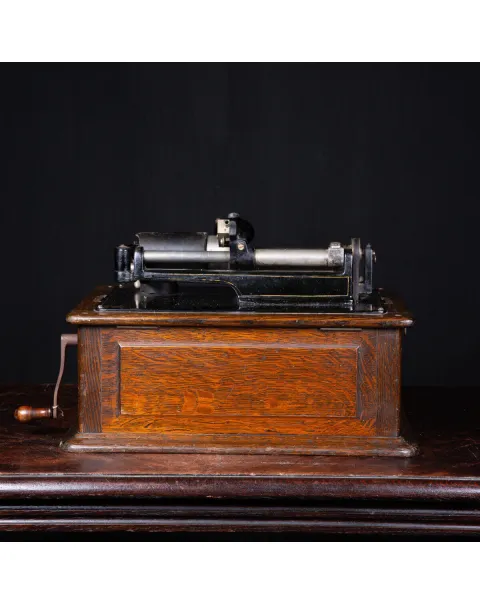 Fonografo Edison con tromba extra large, 1901-1903