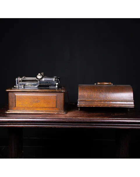 Fonografo Edison con tromba extra large, 1901-1903