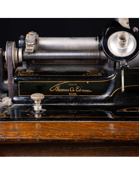 Fonografo Edison con tromba extra large, 1901-1903