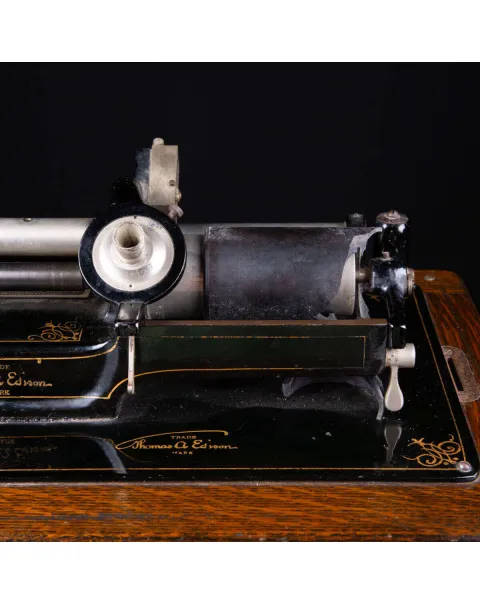 Fonografo Edison con tromba extra large, 1901-1903