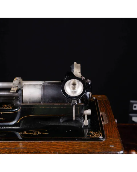 Fonografo Edison con tromba extra large, 1901-1903