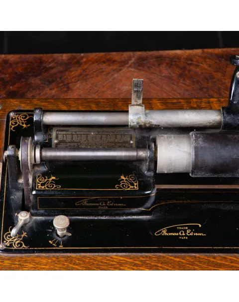 Fonografo Edison con tromba extra large, 1901-1903