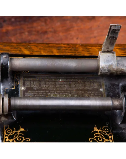 Fonografo Edison con tromba extra large, 1901-1903