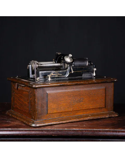 Fonografo Edison con tromba extra large, 1901-1903
