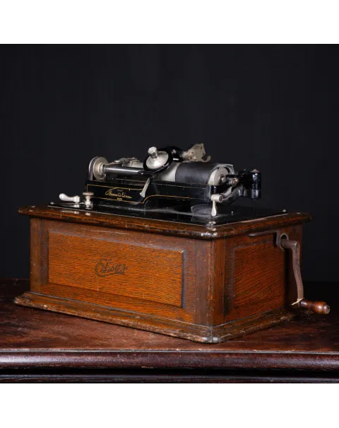 Fonografo Edison con tromba extra large, 1901-1903