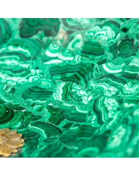 Vaso Antico in Malachite Stile Napoleone III