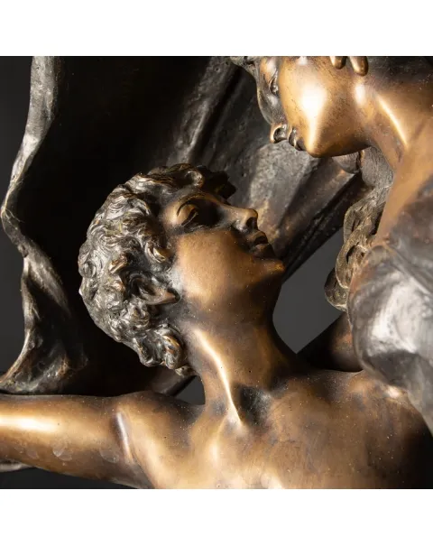 Scultura Bronzo Amore al Vento