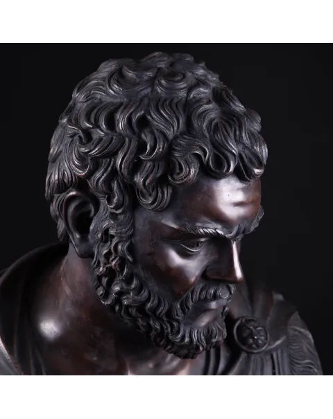 Busto in bronzo dell'imperatore romano Caracalla.