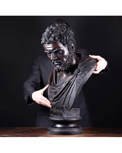 Busto in bronzo dell'imperatore romano Caracalla.