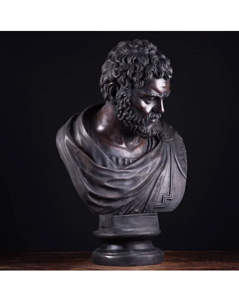 Busto in bronzo dell'imperatore romano Caracalla.