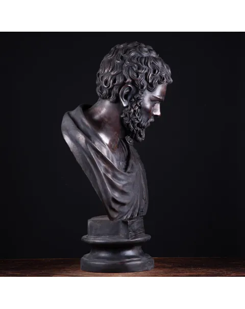 Busto in bronzo dell'imperatore romano Caracalla.