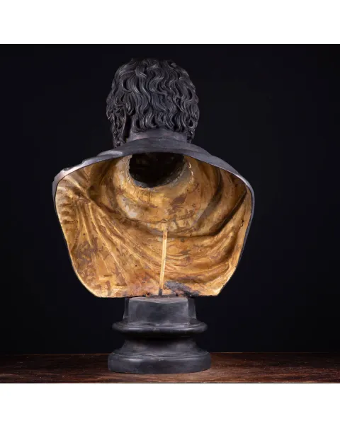 Busto in bronzo dell'imperatore romano Caracalla.