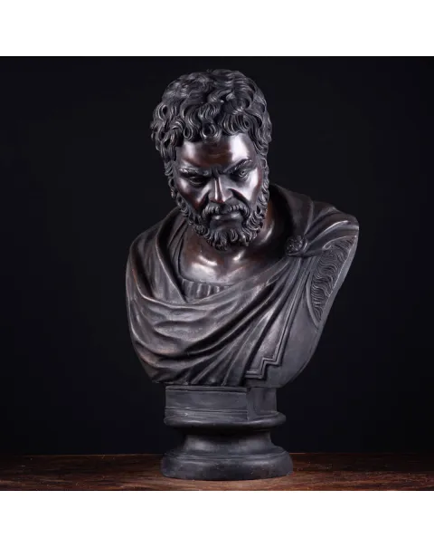 Busto in bronzo dell'imperatore romano Caracalla.
