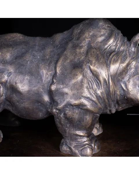 Scultura in Bronzo - Rinoceronte Monumentale.