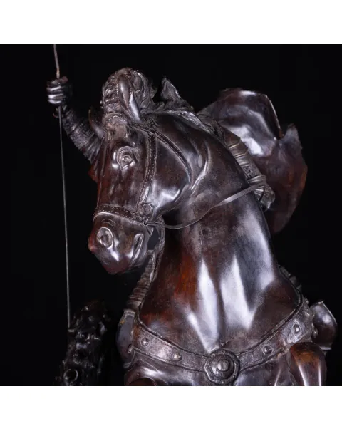 Scultura in Bronzo - San Giorgio e il Drago.
