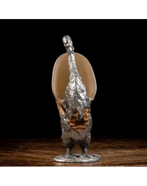 Scultura Cigno su Nautilus Pompilius
