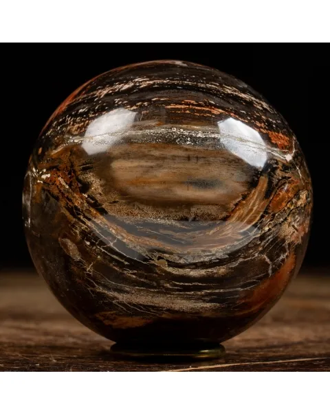 Sfera di Legno Pietrificato