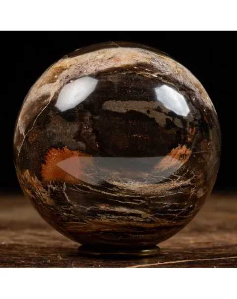 Sfera di Legno Pietrificato
