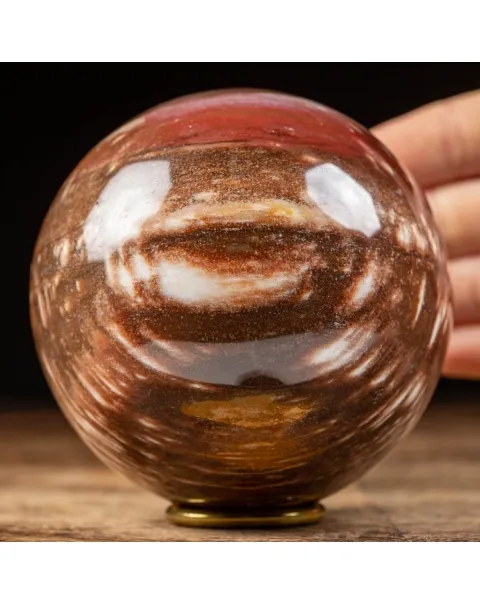 Sfera di Legno Pietrificato