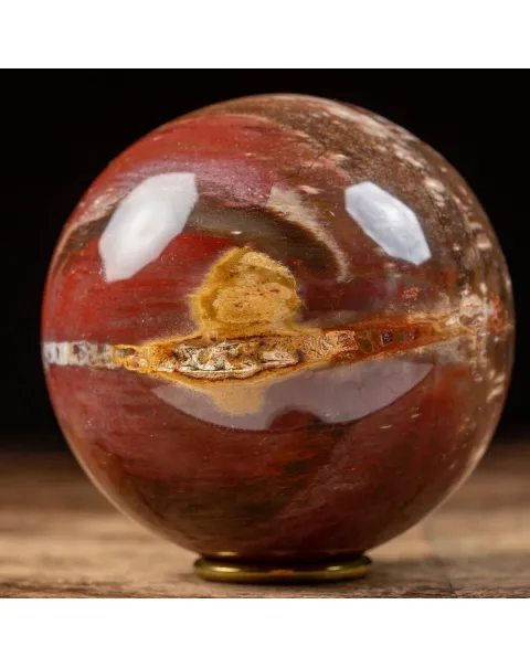 Sfera di Legno Pietrificato