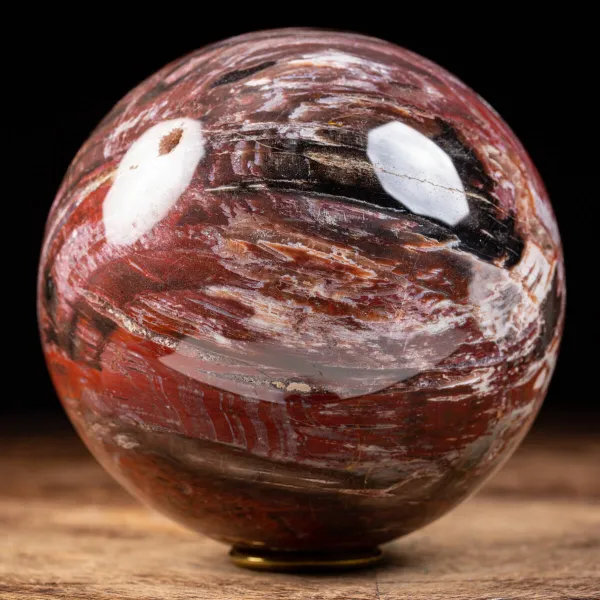 Sfera di Legno Pietrificato
