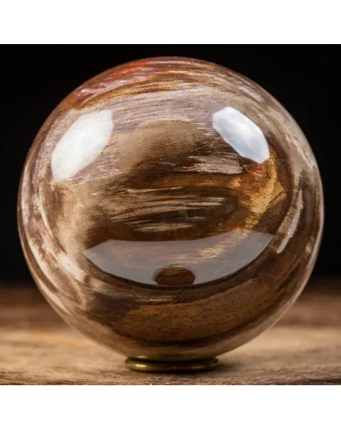 Sfera di Legno Pietrificato