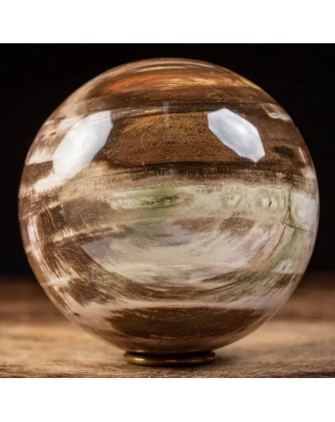 Sfera di Legno Pietrificato