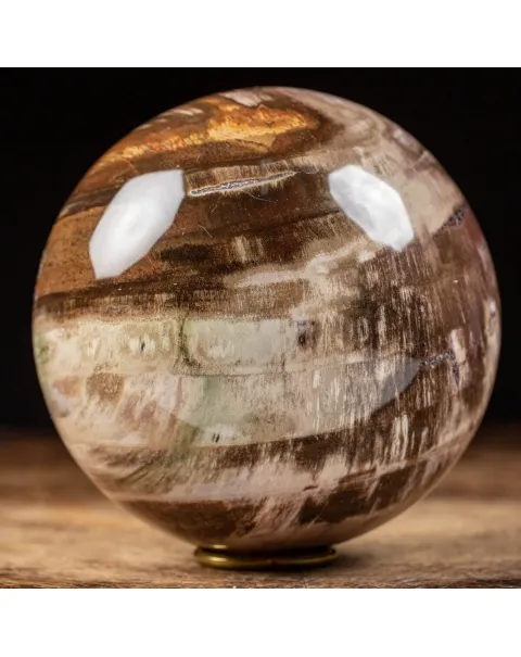 Sfera di Legno Pietrificato