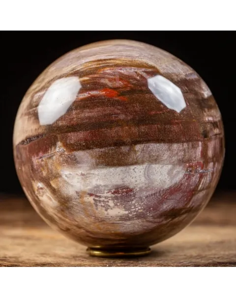 Sfera di Legno Pietrificato