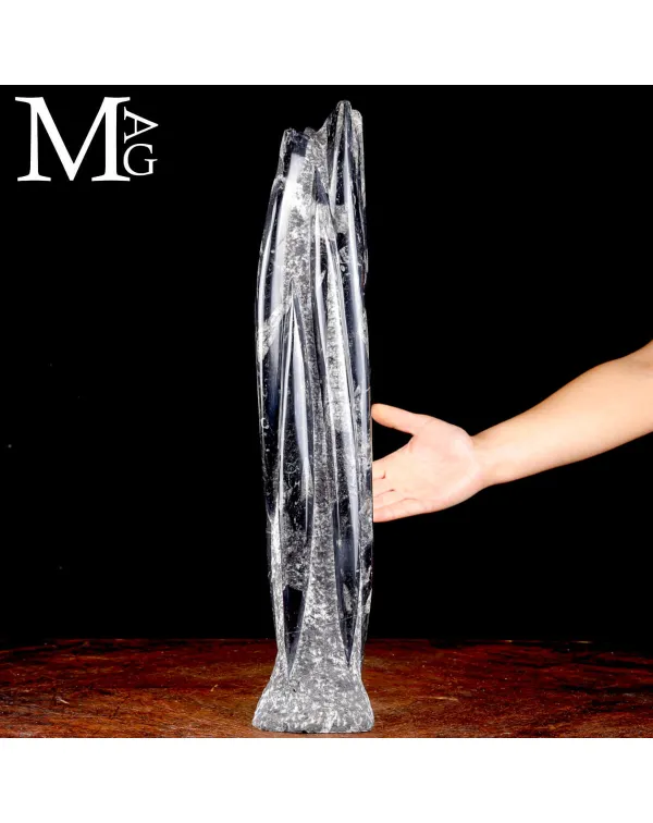 Scultura Fossile in Orthoceras – Eleganza Natura...