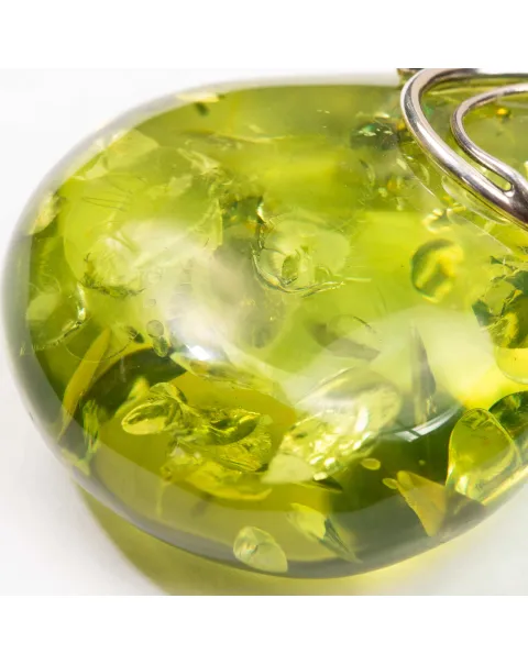 Ciondolo Ambra Verde Caraibica: Un Tesoro di 20 Milioni di Anni.