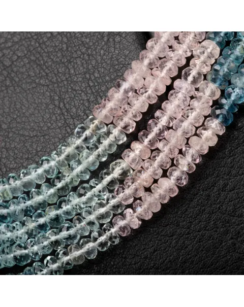 Collier in Berilli Naturali – Acquamarina e Morganite, 320 Carati di Eleganza.