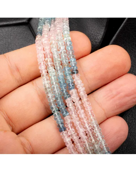 Collier in Berilli Naturali – Acquamarina e Morganite, 320 Carati di Eleganza.