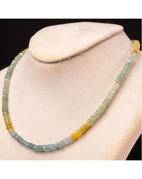 Collana di Berilli: Acquamarina e Eliodoro in Sfumature di Blu e Verde.
