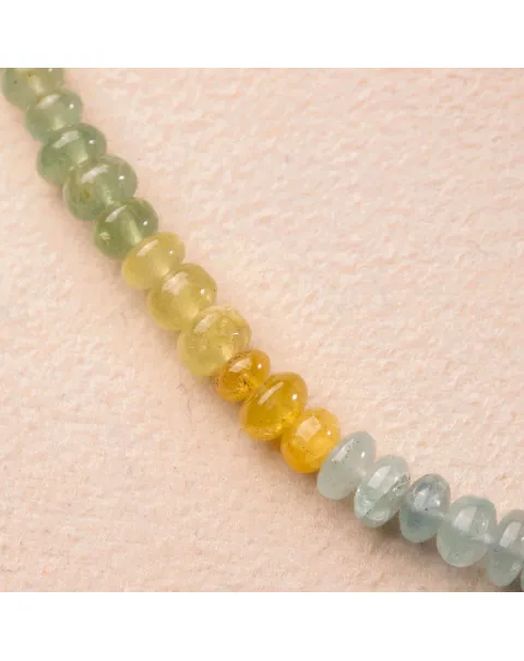 Collana di Berilli: Acquamarina e Eliodoro in Sfumature di Blu e Verde.