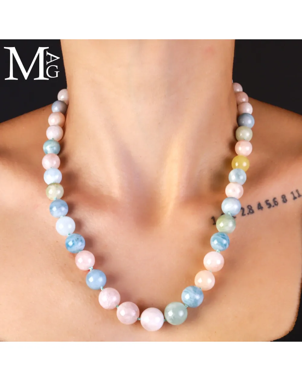 Collier Berilli: Acquamarina e Morganite